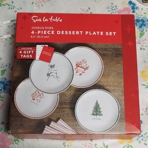 Sur La Table Festive Christmas Dessert Plates